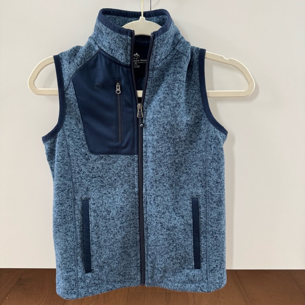 Southern Tide Navy Fleece Vest | boys size M